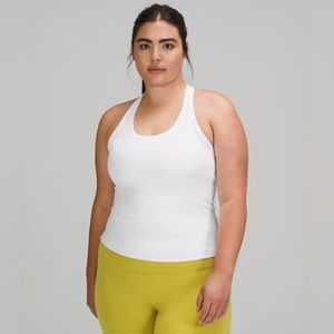 Cool Racerback Short Tank Top *Nulu White